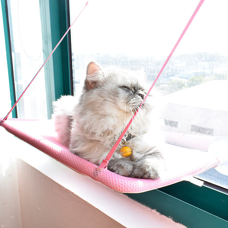 Tyson and Fate's Suction Cup Cat Hanging Hammock